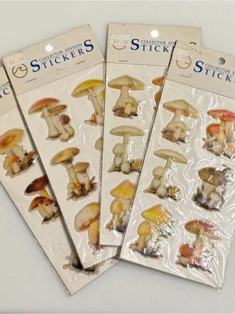 Vintage 1988 Mushroom Collector Edition Stickers – California Pacific Designs